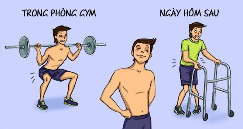 Meme tập gym ngày đầu đầy hài hước cho dân fitness