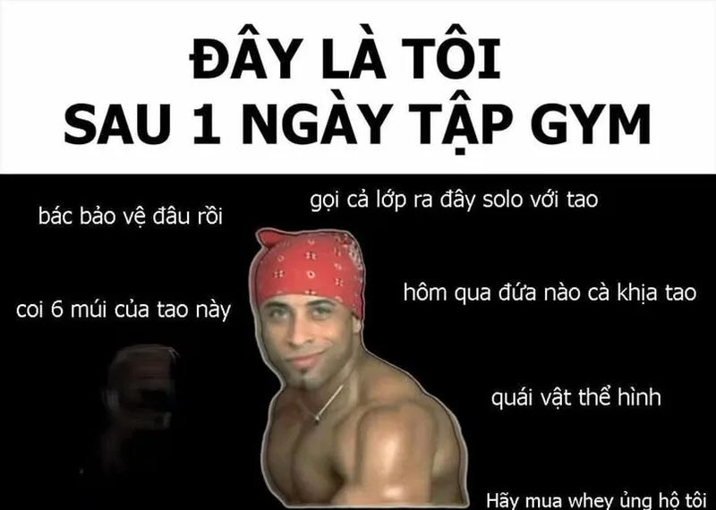 Người mới tập gym cũng có thể bứt phá meme người mới tập gym