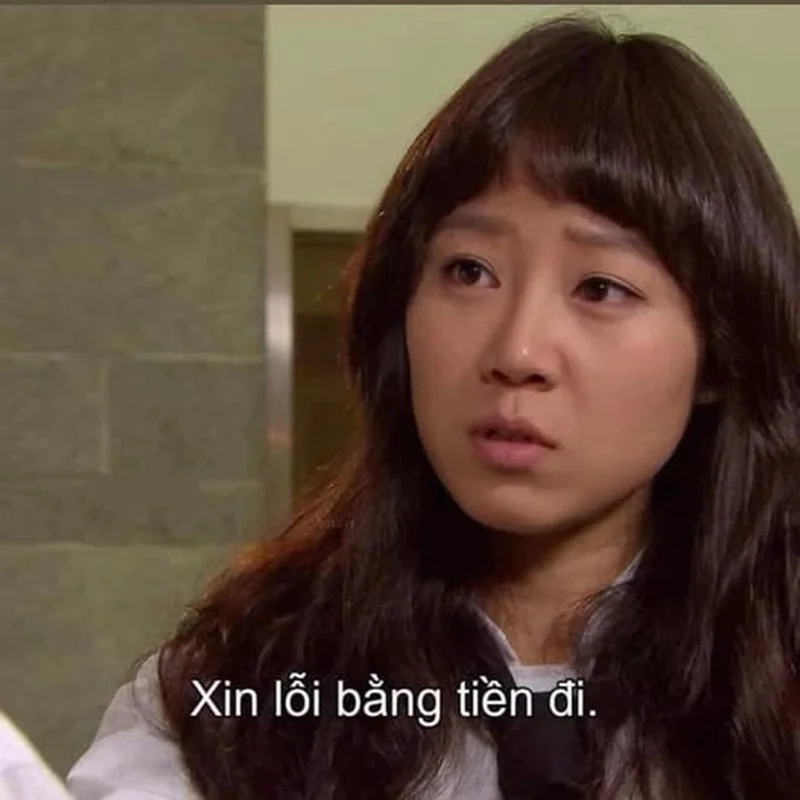 Giải tỏa căng thẳng cùng meme xin lỗi bằng tiền đi