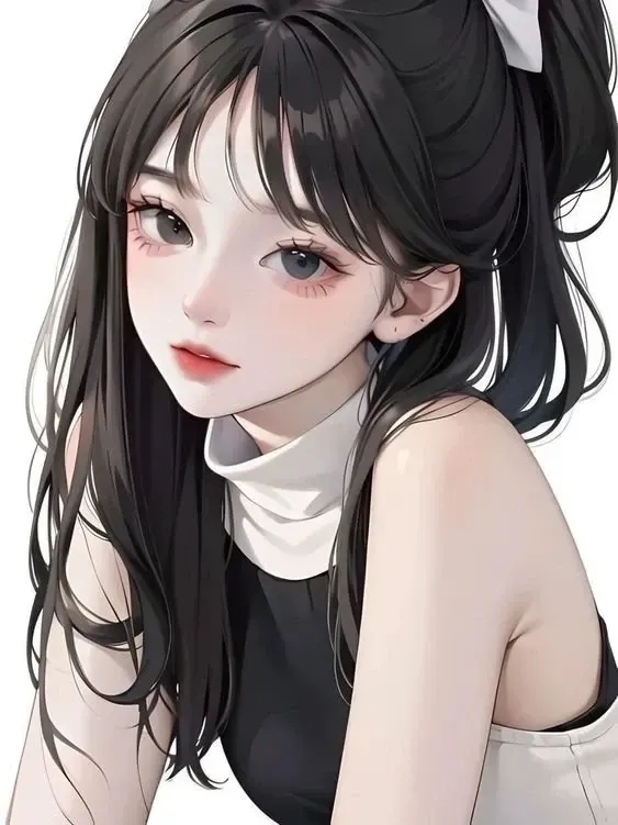 Hình nền 3d cô gái tóc dài duyên dáng cuốn hút