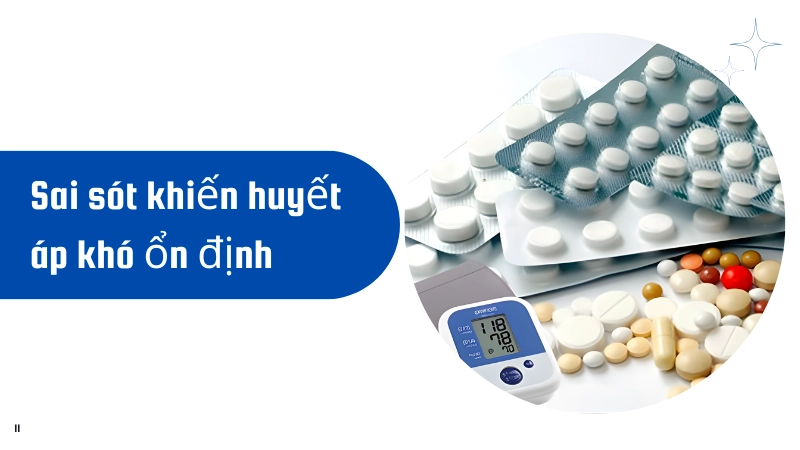 Sai lầm khiến huyết áp khó kiểm soát