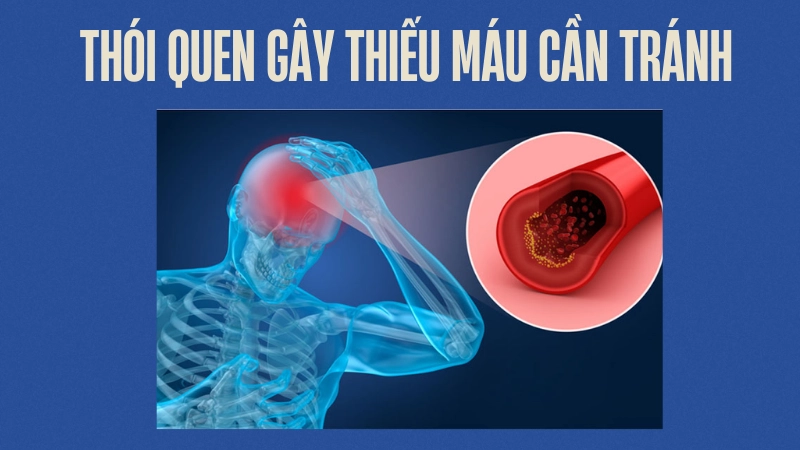 Thói quen sinh hoạt dễ dẫn đến thiếu máu