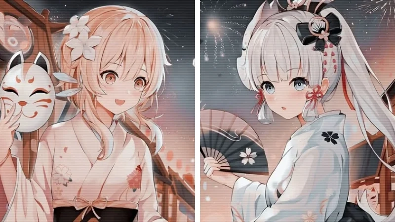 Kết đôi ngọt ngào cùng avatar đôi genshin